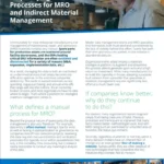 Stop Relying on Manual Processes for MRO and Indirect Material Management