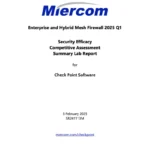 Miercom Ranks Check Point #1 in Threat Prevention