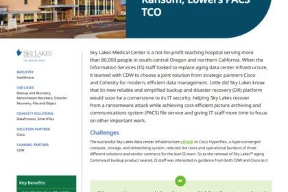 Case Study : How Sky Lakes Medical Recovered from Ransomware with Cohesity