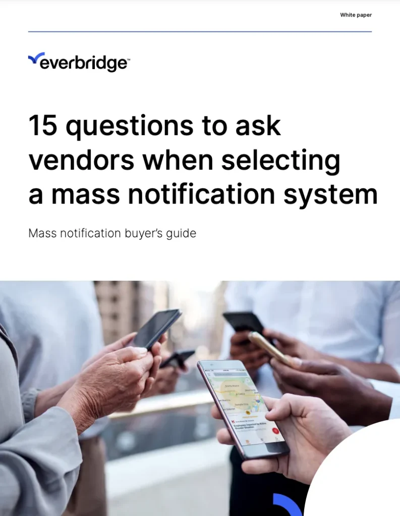 15 questions to ask vendors when selecting a mass notification system