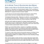 AI IS MORE THAN A BUZZWORD AND BEING DEPLOYED NOW ON SHIPS AND GOLF CARTS