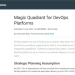 Gartner Magic Quadrant for DevOps Platforms