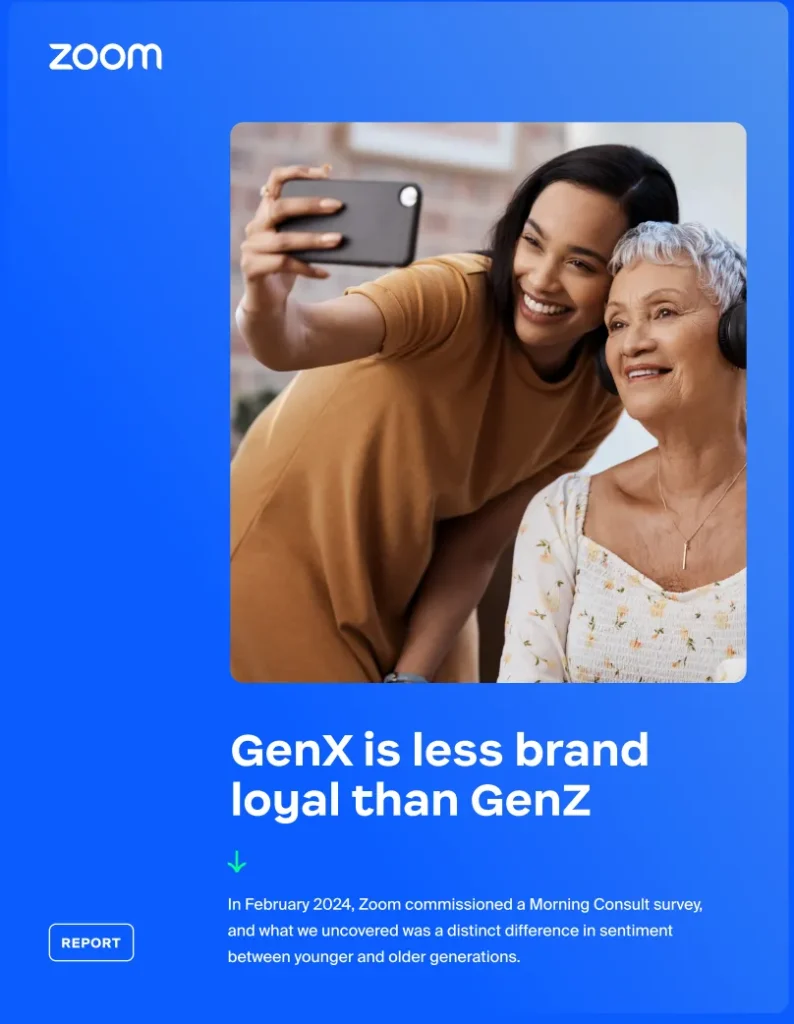 GenX is less brand loyal than GenZ
