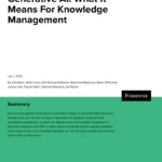 Generative AI: What it means for knowledge management