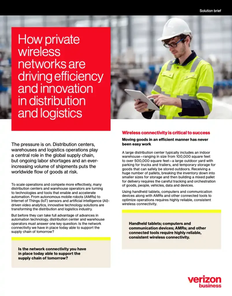 Does your distribution center have the right network connectivity to support your technology?