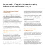 How a leader of automotive manufacturing became its own innovation catalyst