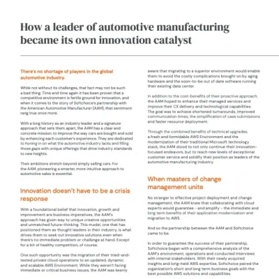 How a leader of automotive manufacturing became its own innovation catalyst