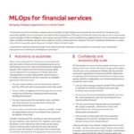 MLOps for financial services