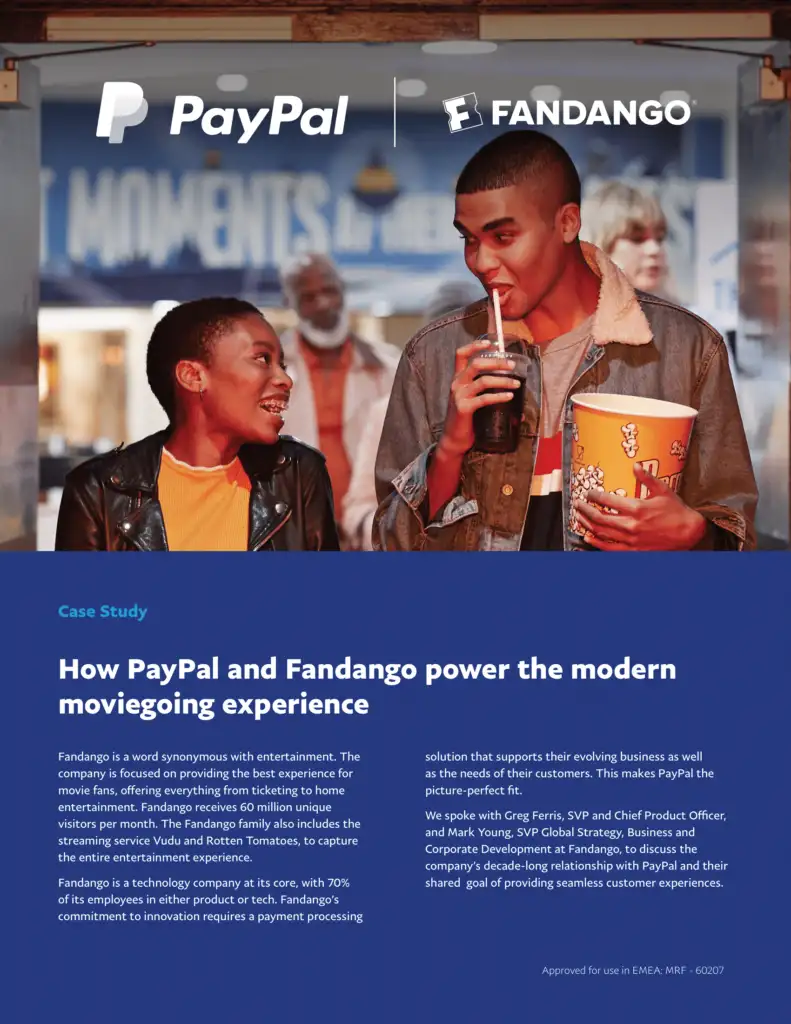 How PayPal and Fandango power the modern moviegoing experience