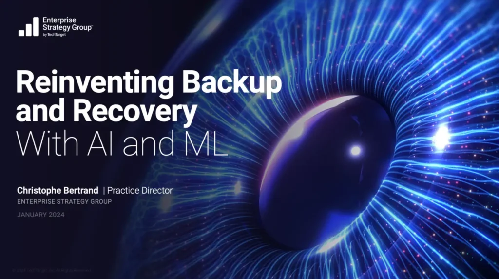Reinventing Backup and Recovery With AI and ML