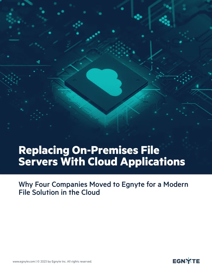 Replacing On-Premises file servers With Cloud Applications