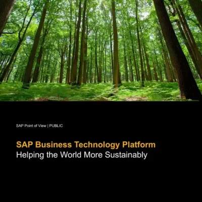 SAP BTP – Helping the World More Sustainably