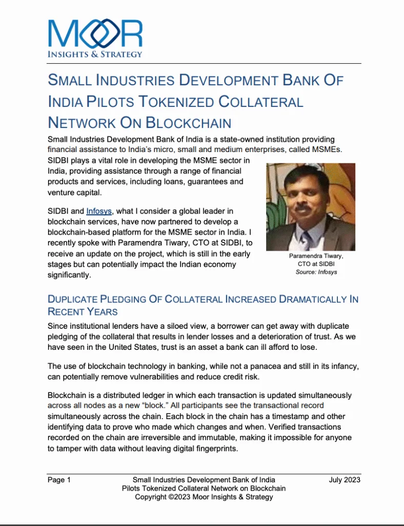 SIDBI’s Path to Blockchain Success