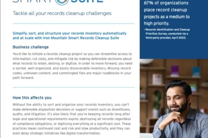 Now is the time to tackle all your records cleanup challenges