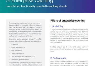 The 6 Key Elements of Enterprise Caching