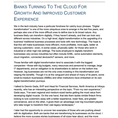 Upgrading customer experience with a cloud-first approach