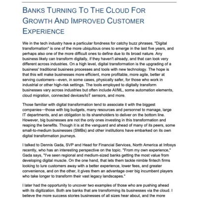 Cloud-first, resilient, and ready to serve