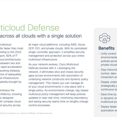 Multicloud Defense at a Glance