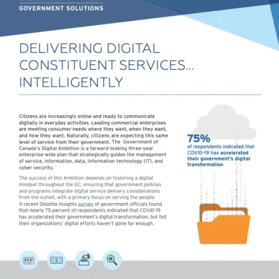 Delivering digital constituent services – Intelligently