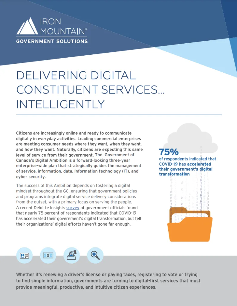 Delivering digital constituent services – Intelligently