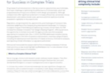 Cracking the Code: Strategies for Success in Complex Trials