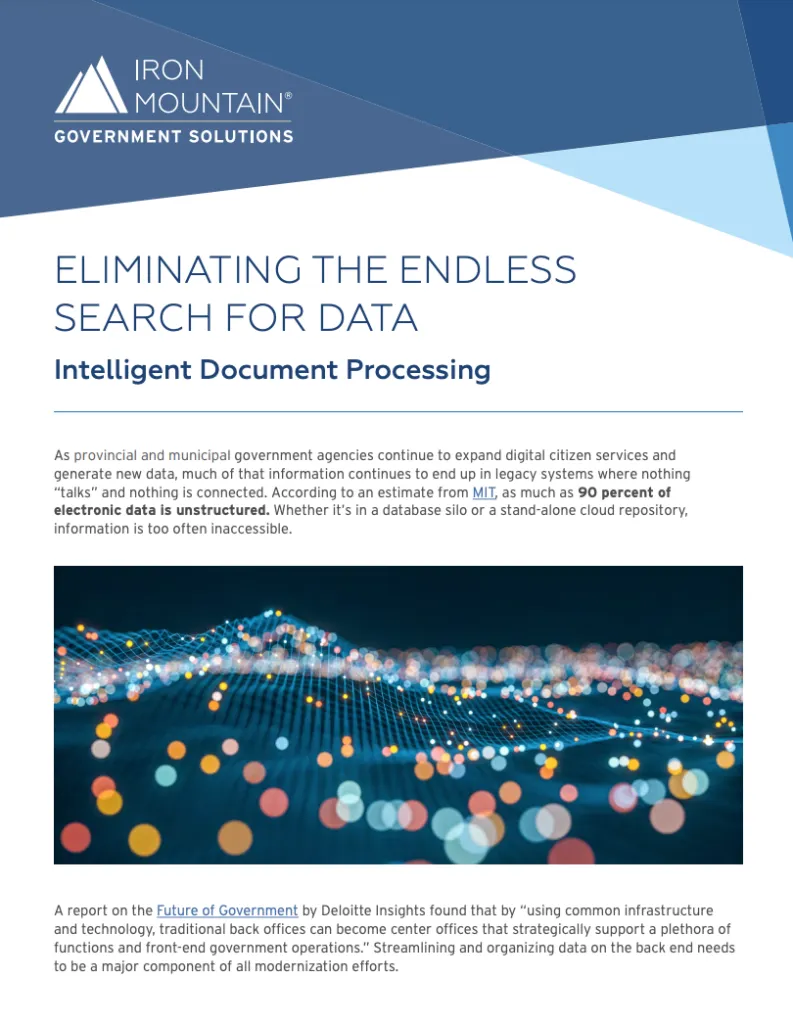 Eliminating the endless search for data – Intelligent Data Processing