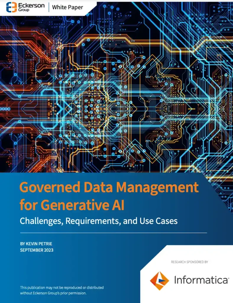 How to create generative AI success with governed data management