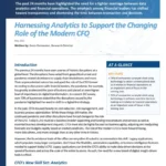 Harnessing Analytics to Support the Changing Role of the Modern CFO