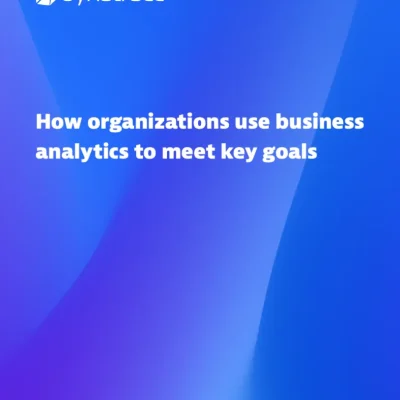 How organizations use business analytics to meet key goals