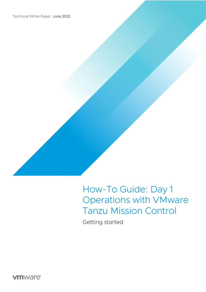 Recommendations for day-1 Kubernetes fleet operations with Tanzu Mission Control