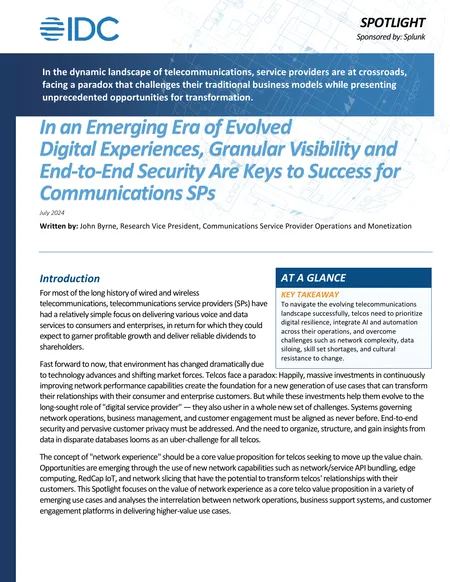 Granular Visibility and End-to-End Security Are Keys to Success for Communications SPs