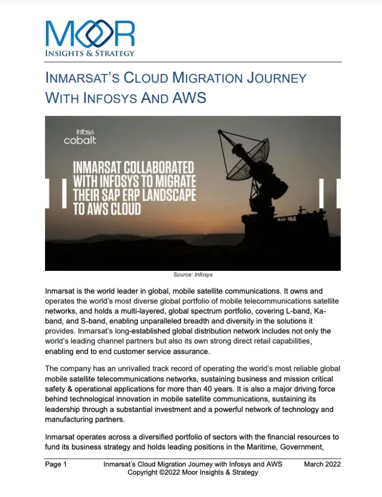 Inmarsat and AWS – Safe Passage to the Cloud