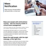 Keep everyone informed before, during and after a critical event