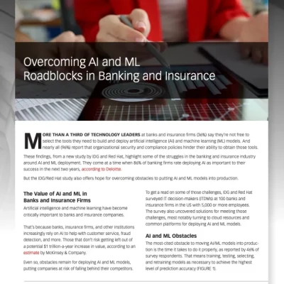 Overcoming AI and ML roadblocks in banking and insurance