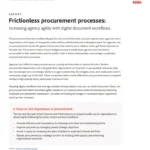 Frictionless procurement processes – Increasing agency agility with digital document workflows