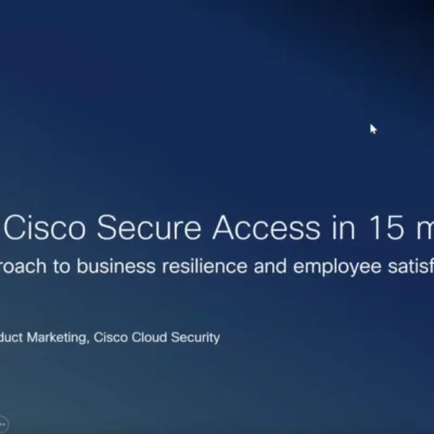 Security Service Edge (SSE) from Cisco in 15 minutes