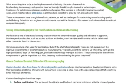 The Benefits of Custom Bonded Silica