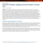 The Great IT Paradox: Juggling Cost and Innovation in the Age of AI