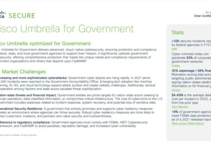 Cisco Umbrella for Government At-A-Glance