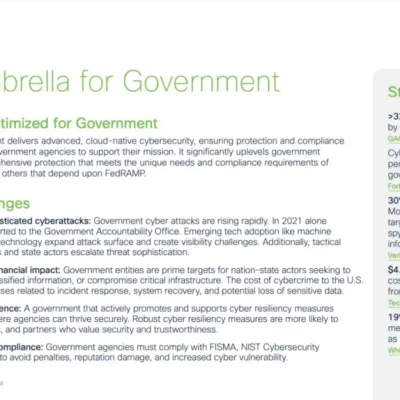 Cisco Umbrella for Government At-A-Glance