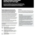 With today’s shifting cyberthreats, status quo security isn’t enough.