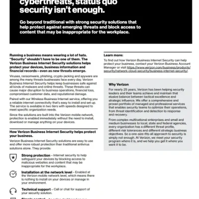 With today’s shifting cyberthreats, status quo security isn’t enough.
