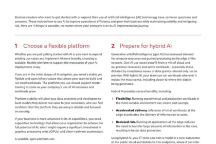 4 key considerations for implementing AI technology