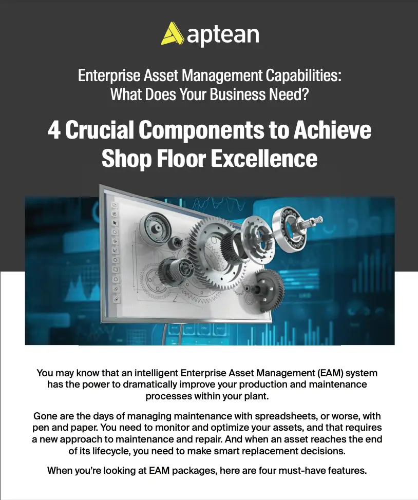 Dramatically improve your production and maintenance processes within your plant