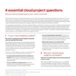 4 essential cloud project questions