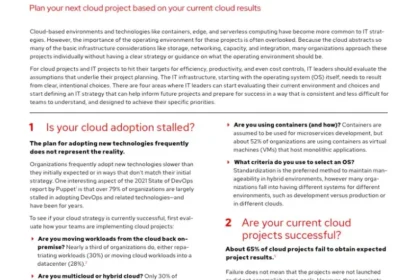 4 essential cloud project questions