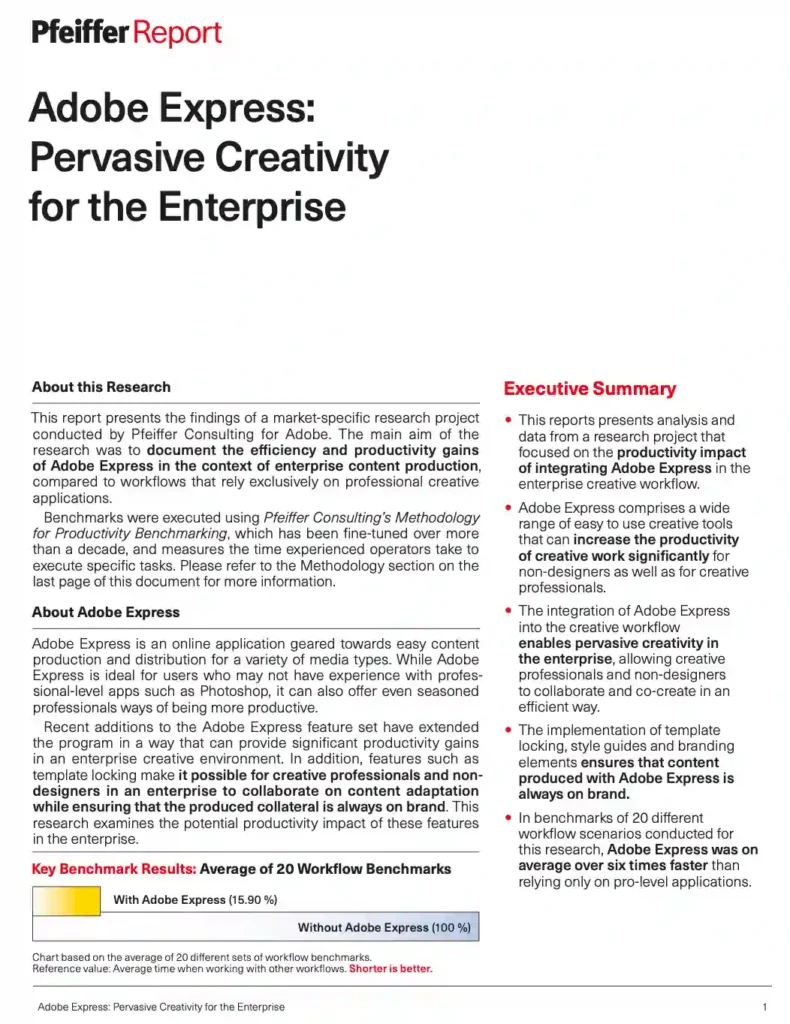 Adobe Express: Pervasive Creativity for the Enterprise