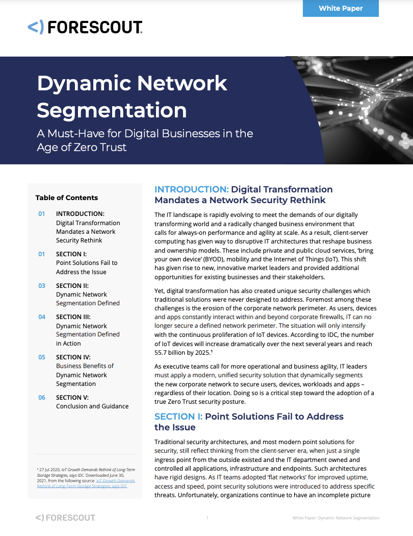 Digital Transformation Mandates a Network Security Rethink
