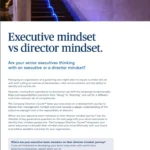 Executive mindset vs director mindset.