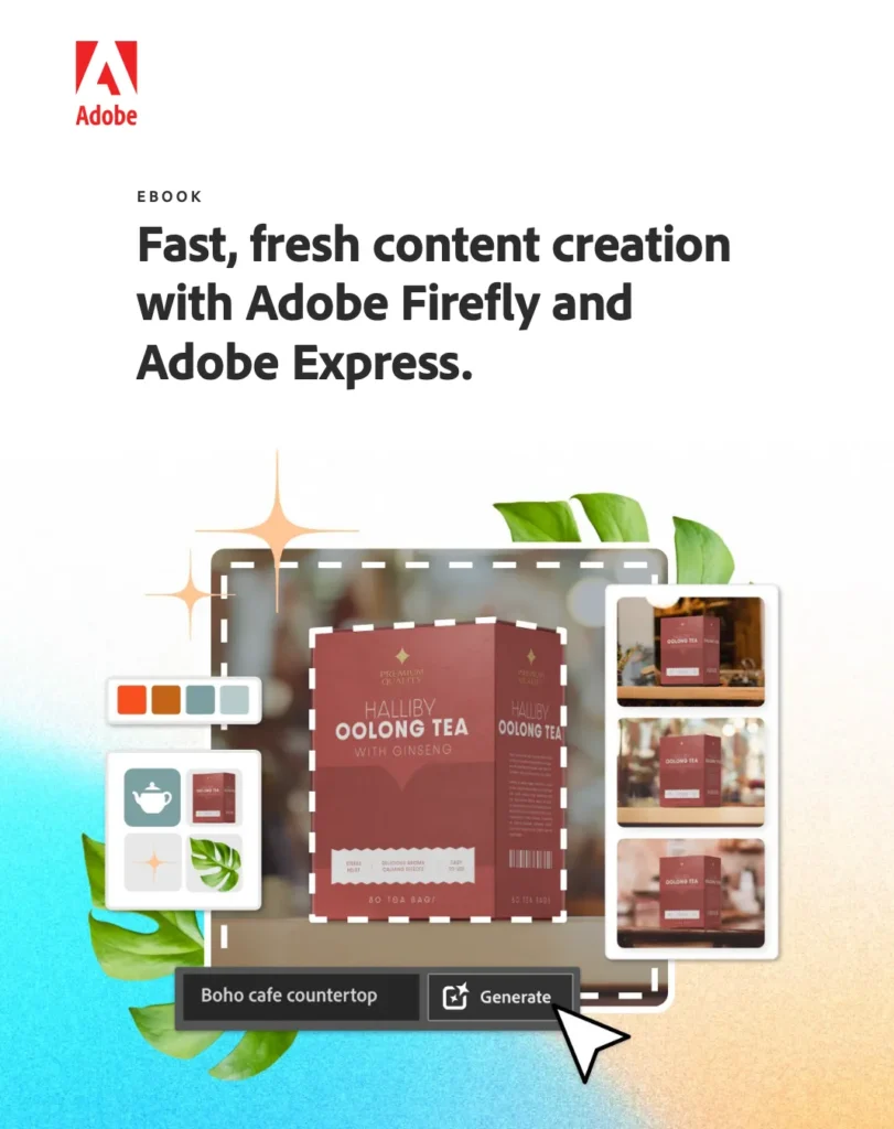 Fast fresh content creation with adobe firefly and adobe express